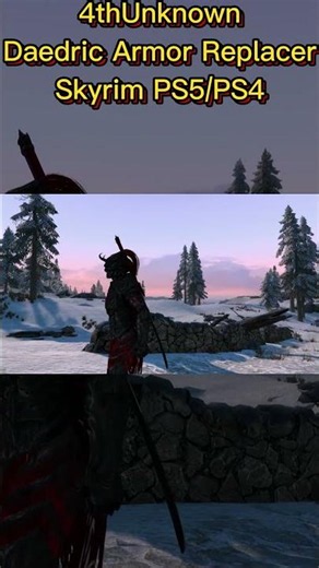 Daedric Armor Replacer mod On PS5 Looks INSANE