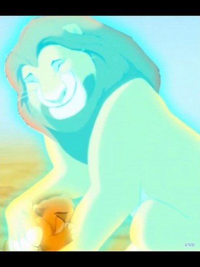Simba reunites with Mufasa's ghost #simba #mufasa #ghost #avatar #short #fyp
