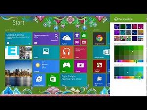 Customize Start Screen in Windows 8.1 with Patterns and Colors.