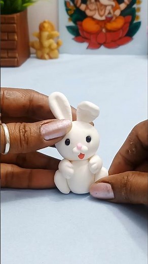 Cute Bunny Clay Art 🐰💖 | Clay Unboxing & DIY Mini Bunny with Heart | Easy Clay Craft Idea#craft#diy