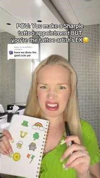 POV: You make a Sharpie tattoo appointment BUT you’re the tattoo artist’s ex😒