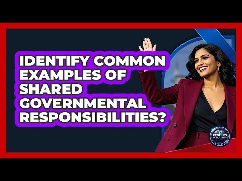 Identify Common Examples Of Shared Governmental Responsibilities?