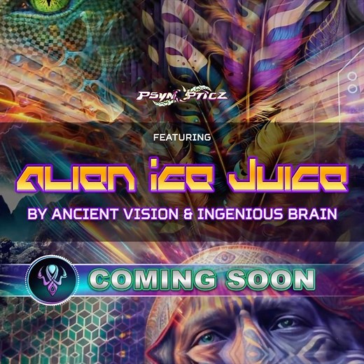 💥 Coming Soon 💥 Are you ready for an extraterrestrial odyssey as Ancient Vision and Ingenious Brain introduce the fourth mind-bending track from ‘Fantasy Realms’ called “Alien Ice Juice.” 🚀🎶 👽 Immerse yourself in an otherworldly soundscape, where the boundaries of reality blur, and the music becomes a portal to the unknown. With every beat, you’ll be transported to a dimension where the ordinary transforms into the extraordinary. 💫🌌 ❄️ “Alien Ice Juice” invites you to quench your thirst w
