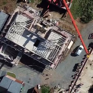 Here’s a little video of putting some roof trusses up for ABJ & ST Construction | Crouch Recovery