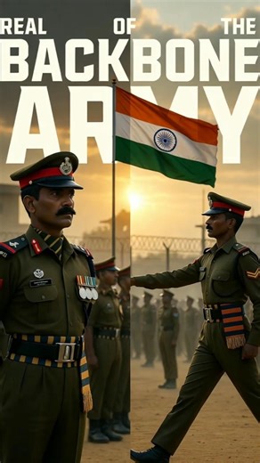 Real Heroes Behind Officers — Subedar Major to Havildar Explained #ai #ytshorts #backbonearmy #army