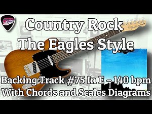 Country Rock The Eagles Style Backing Track #75 in E 140bpm