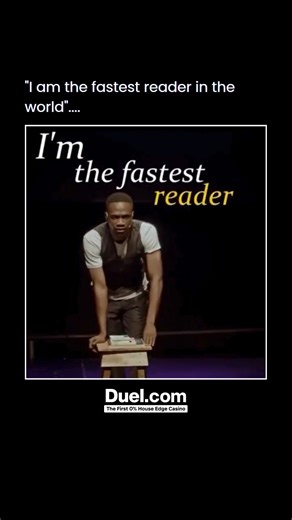 Memes | Comedy | Culture on Instagram: "People always imagine the “fastest reader” as someone flipping pages at blinding speed, barely touching each line. But the truth is, being the fastest reader isn’t just about moving your eyes quickly — it’s about understanding, remembering, and processing information faster than anyone else in the room. If that’s you, then you’ve got something rare: a mind that works faster than most people can follow. Being the fastest reader in the world isn’t just a ski
