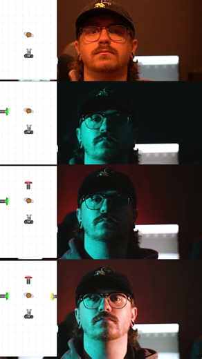 Office/Studio Lighting Setups: No lights vs 3 Lights