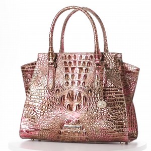 Luxurious pink meets shimmering bronze 🩷 Stonecraft Melbourne is here and is endlessly versatile, ultra-elevated, and sure to make you shine this season. | Brahmin Handbags