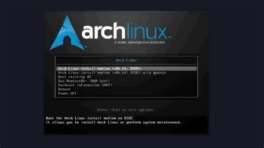 Archlinux的安装教程