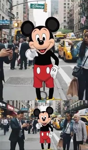 Mickey Mouse Raps Through a Real City! 😱🎤 | Who Notices Him