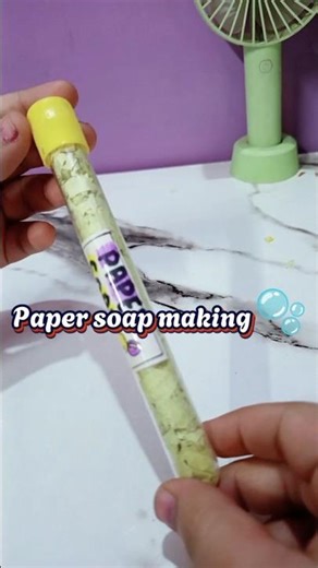 Making Paper Soap At Home 🫧✨#papersoap #shortviral