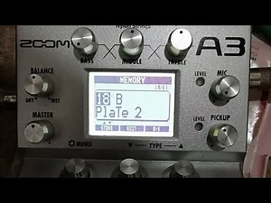 Tutorial del ZOOM A3- (como preparar un Reverb)
