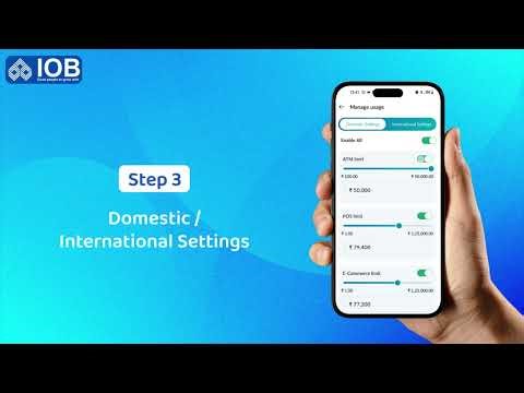 Control Your Debit Card Limits Anytime with IOB Connect