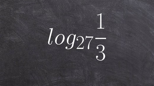 How to evaluate a logarithm when the answer is a negative exponent