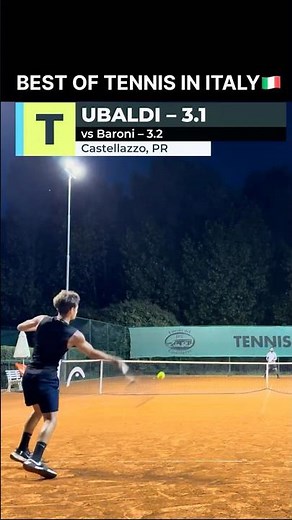 Match Point nella notte! Ubaldi vince il Supertiebreak e i Provinciali di Terza Cat. 🌙🎾 #tennis