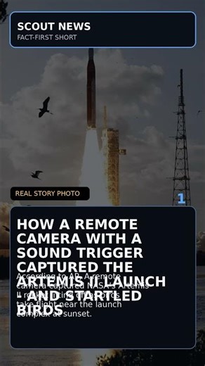 How a remote camera with a sound trigger captured the Artemis II la...