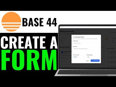 How to Create a Form in Base44 (SIMPLE STEP) 2025