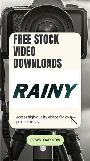 Free RAINY Text Overlay Video Download For News And Weather Channels