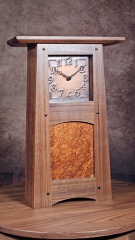 Handcrafted Craftsman Mantel Clock / Magnolia Collection - Craftsman / Mission / Arts & Crafts - Etsy