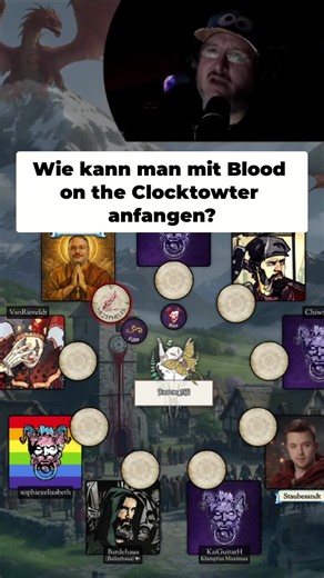 Jeder kann Blood on the Clocktower spielen. Wir spielen auf einer einfache Website und die Online-Variante ist kostenlos spielbar. #bloodontheclocktower #botc #socialdeduction #werwolf #amongus