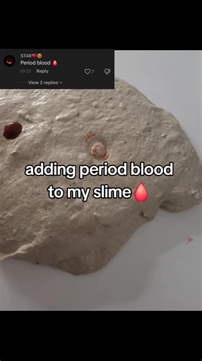 adding period blud to my slime what should I add next try to ruin my slime #period #ruin #slime #fyp #slimeasmr