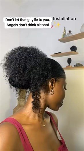 This ponytail will last you more than your presumed relationship☺️ It's giving CONFIDENCE in the room😉 #humanpony #ProtectiveStyles #fyp #foryoupage #curlyponytailtutorial