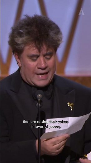 Oscar Winner Pedro Almodóvar | Best Original Screenplay for 'Talk to Her' | 75th Oscars (2003)