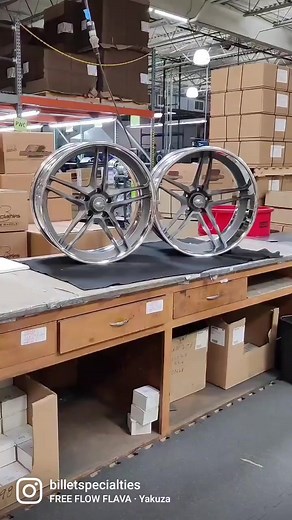 4.7K views · 326 reactions | Billet Specialties Pro Touring Series - Accelerator 22x8.5 and 22x10. Polished rims with Gunmetal Matte powder coat finish. Billet Specialties Pro Touring wheels are available in 18, 19, 20, and 24 inches with widths 10" and up! With multiple center profiles big brake clearance is no issue! Or check out the Concave Deep Center Profile for max concave style. Find out more at Billetspecialties.com | Billet Specialties, Inc. | Facebook