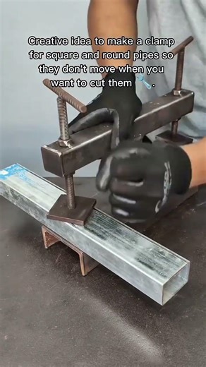 DIY PIPE CLAMP: KEEP YOUR PIPES STABLE WHILE CUTTING #DIY #PipeClamp #MetalWorking #PipeFitting