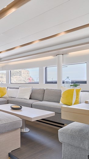 An uninterrupted view from the saloon of all your surroundings, optimized layouts making it easier to move around on board, and an owner's cabin designed for your greatest comfort... Welcome to our latest catamaran! #Lagoon51 | Lagoon Catamarans