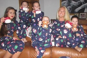 Savvy mum-of-7 Paris Fury bags £5 Primark PJs for Christmas shoot with her kids