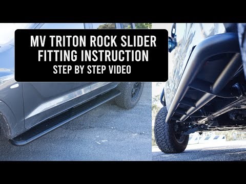 MV Triton Rock Slider Side Step Rockarmor Fitting Instructions
