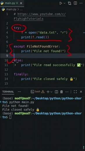 🤯 The SECRET Power of try-except-else-finally in Python 🚀 #python #pythonprogramming #coding #tech