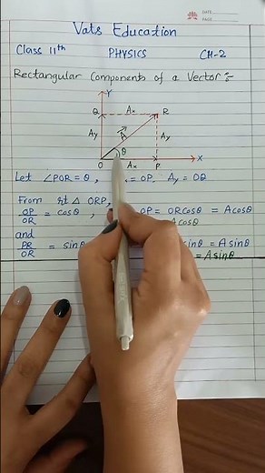 Rectangular Components of vector #class11 #cbse #physics #vector #neet #iit#jee