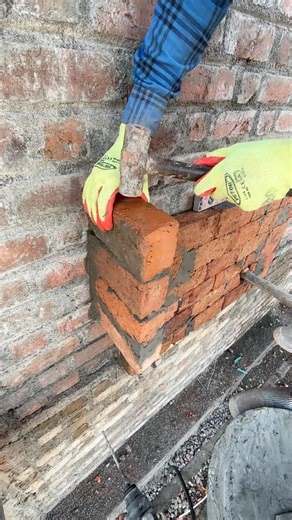 Front Elevation Brick Work Design & Technique #viral