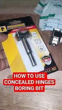 CONCEALED HINGES INSTALLATION USING A BORING BIT #hinges #cabinetmaking #cabinetmaker