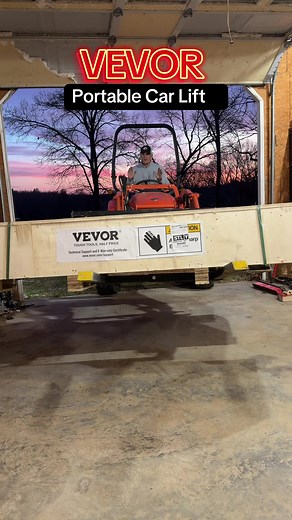 VEVOR 7,000LB Portable Car Lift for DIY Garage Projects