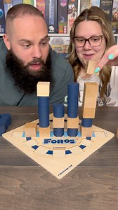 680K views · 12K reactions | One Of Our New Favorite 2 Player Strategy Board Games, Come Play Foros With Us!!! #boardgames #gamenight #couple #fun | Games4two | Facebook