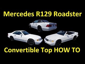 R129 Mercedes Benz SL500 top operation How To Video SL320 Help