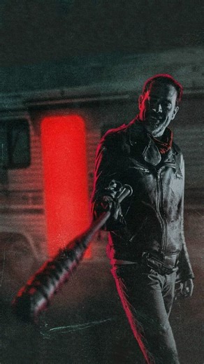 @iblame._sean on Instagram: "Easily the best villain in the world of fiction Negan Smith is one of the most feared and complex characters in The Walking Dead. He was the leader of a group called The Saviors, who controlled communities through fear and power. Negan isn’t just violent for no reason — he believes his brutal methods keep people alive and maintain order in a broken world. His weapon, a baseball bat wrapped in barbed wire named Lucille, became a symbol of his authority and his cruelty