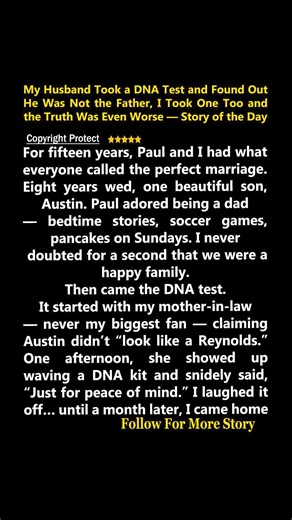 My husband took a DNA test & found out he was not the father! 😂 Family secrets revealed & a DNA surprise — story of the day! 🧬✨ #DNAStory #FamilyMystery #ResultsReveal | Story Karissa