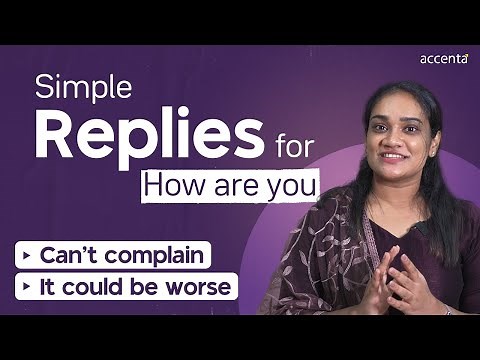 How To Reply When Someone Asks 'How Are You' | English Speaking Practice | Simple English | Learning