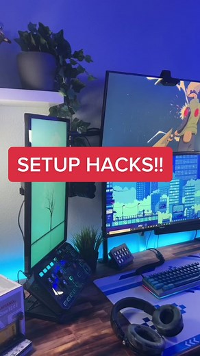 Setup hacks!! Things to buy for your setup under 100 dollars!! #setuphacks #setup #gamingsetup