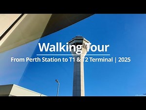 Train Ride to Perth Airport (T1 & T2) + Departure Walkthrough (2025)