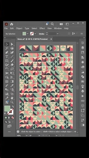 Illustrator Design Tutorial with Geometric Background Vector | #adobe #tutorial #illustrator