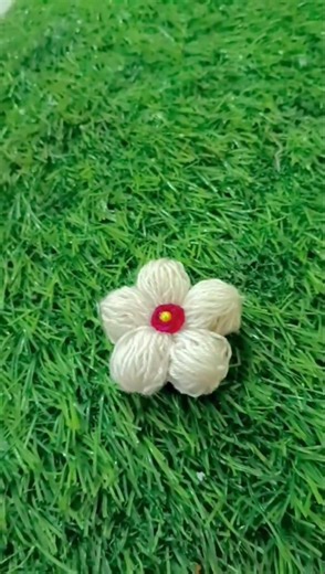 Amazing DIY woolen flower Crafto Mona ll #diy #viral #craft #art #woolencraft #shorts #youtube