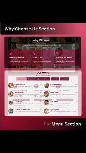 🍽️ Catering HTML5 Website Template | Flavvora 🔥 Features