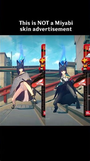 Miyabi old skin VS new skin #zenlesszonezero #miyabi #zzzero