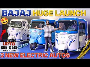 BAJAJ WEGO Electric Auto Complete Lineup | Latest Electric Autos in India | Electric Vehicles India